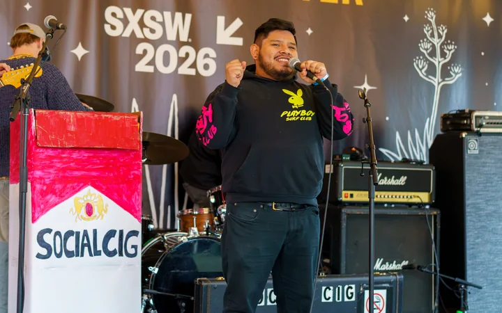 Ronnie Rohrbeck performing at SXSW 2026